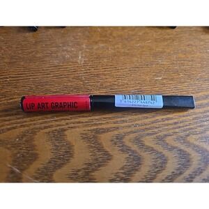 Rimmel Lip Art Graphic Liner + Liquid Lipstick, [610] Hot Spot, .06 fl oz/1.8mL